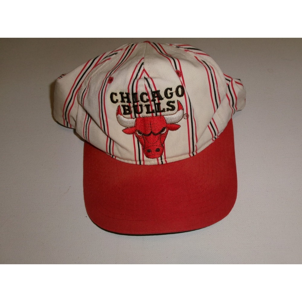 CHICAGO BULLS 90S STARTER STRIPES SNAPBACK Y2K 00s HAT CAP VINTAGE DEADSTOCK M6